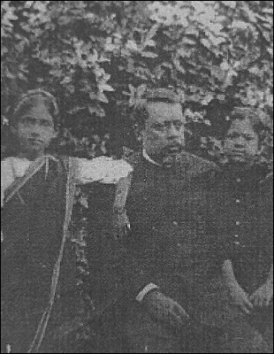 R. B. Sanyal with his grandson & granddaughter